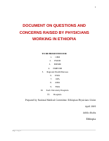 Concern and Questions of Ethiopian Physicians.docx